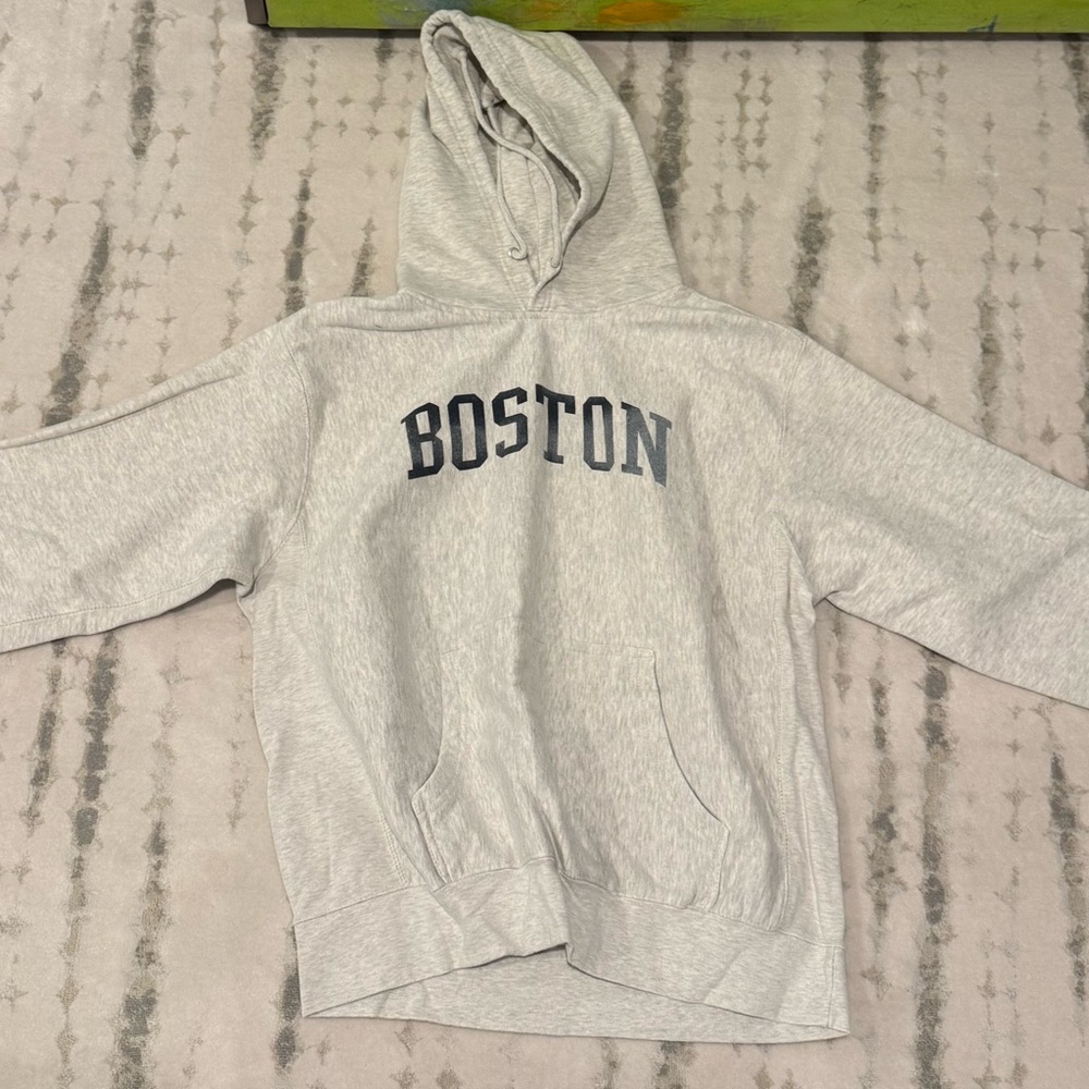 Boston Gray Hoodie